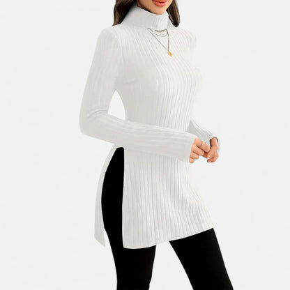 Premium Women's Ribbed High Neck Sweater – Elegant & Stylish Knitwear for Smart Casual Outfits | Premium Comfort Home & Lifestyle Product UK