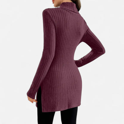 Premium Women's Ribbed High Neck Sweater – Elegant & Stylish Knitwear for Smart Casual Outfits | Premium Comfort Home & Lifestyle Product UK
