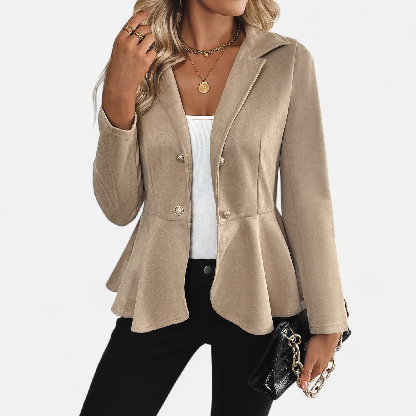 Premium Women's Suede Jacket – Smart Elegant Office Classic for Professional Style and Comfort | Premium Comfort Home & Lifestyle Product UK