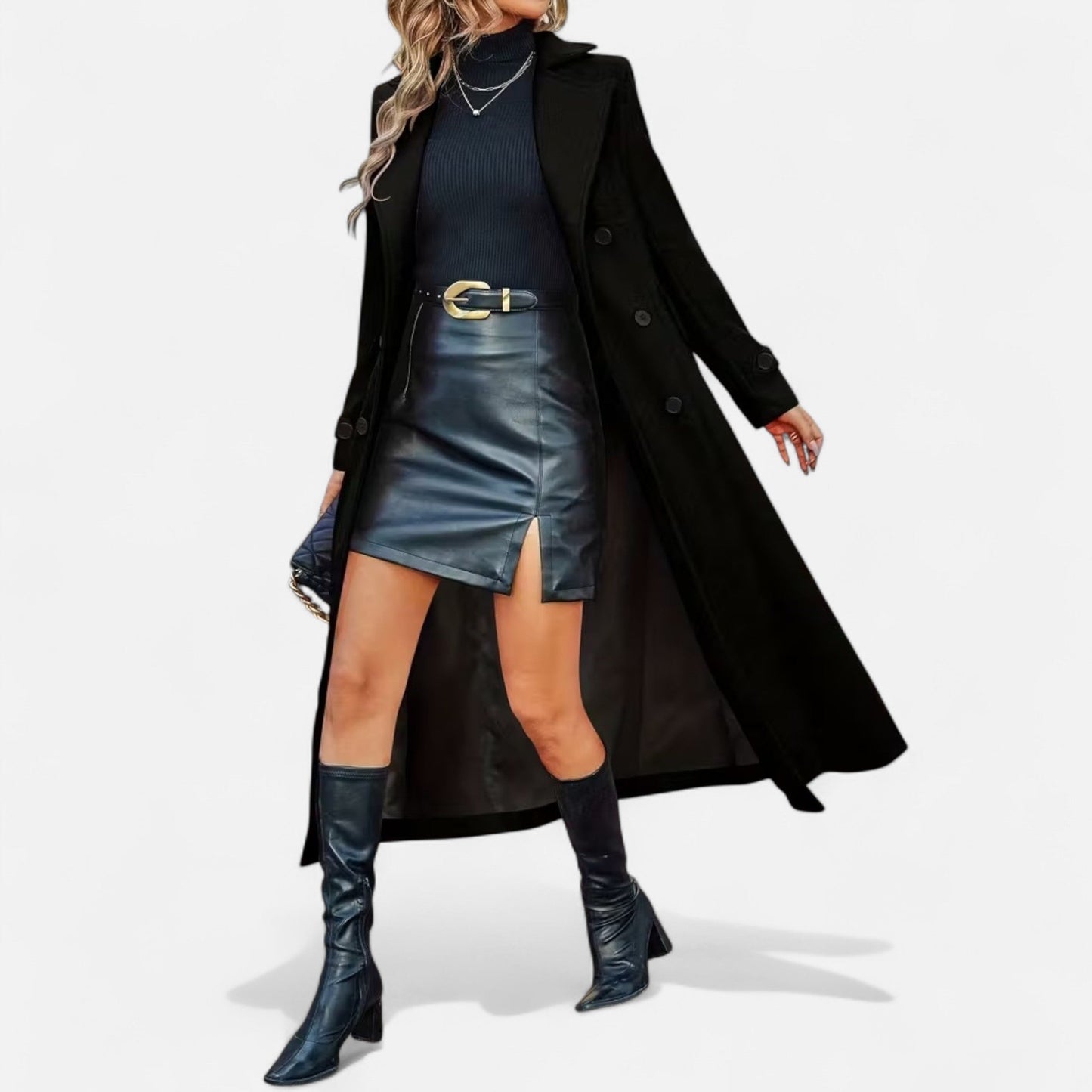 Premium Women's Long Coat – Elegant Smart Outerwear for All Seasons – Best Stylish Coat for Work and Casual Wear | Premium Comfort Home & Lifestyle Product UK