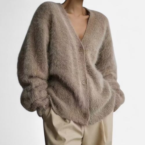 Premium Women's Soft V-Neck Cardigan - Essential Layering Piece for Smart Casual Style, Perfect for Work or Everyday Wear | Premium Comfort Home & Lifestyle Product UK