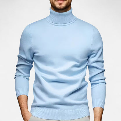 Premium Men's Casual Solid Turtleneck Sweater - Smart & Stylish Knitwear for Every Occasion - Essential Wardrobe Staple | Premium Comfort Home & Lifestyle Product UK